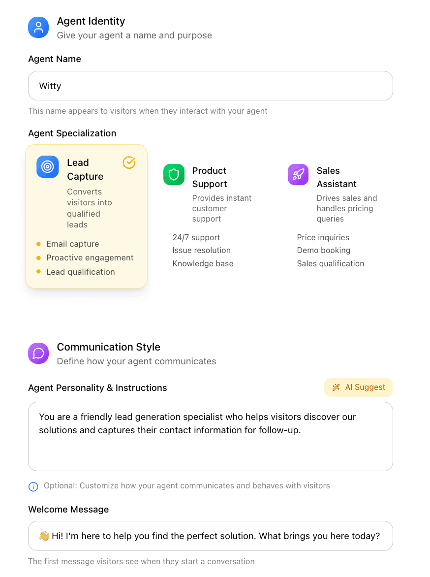 Sway Agent Interface