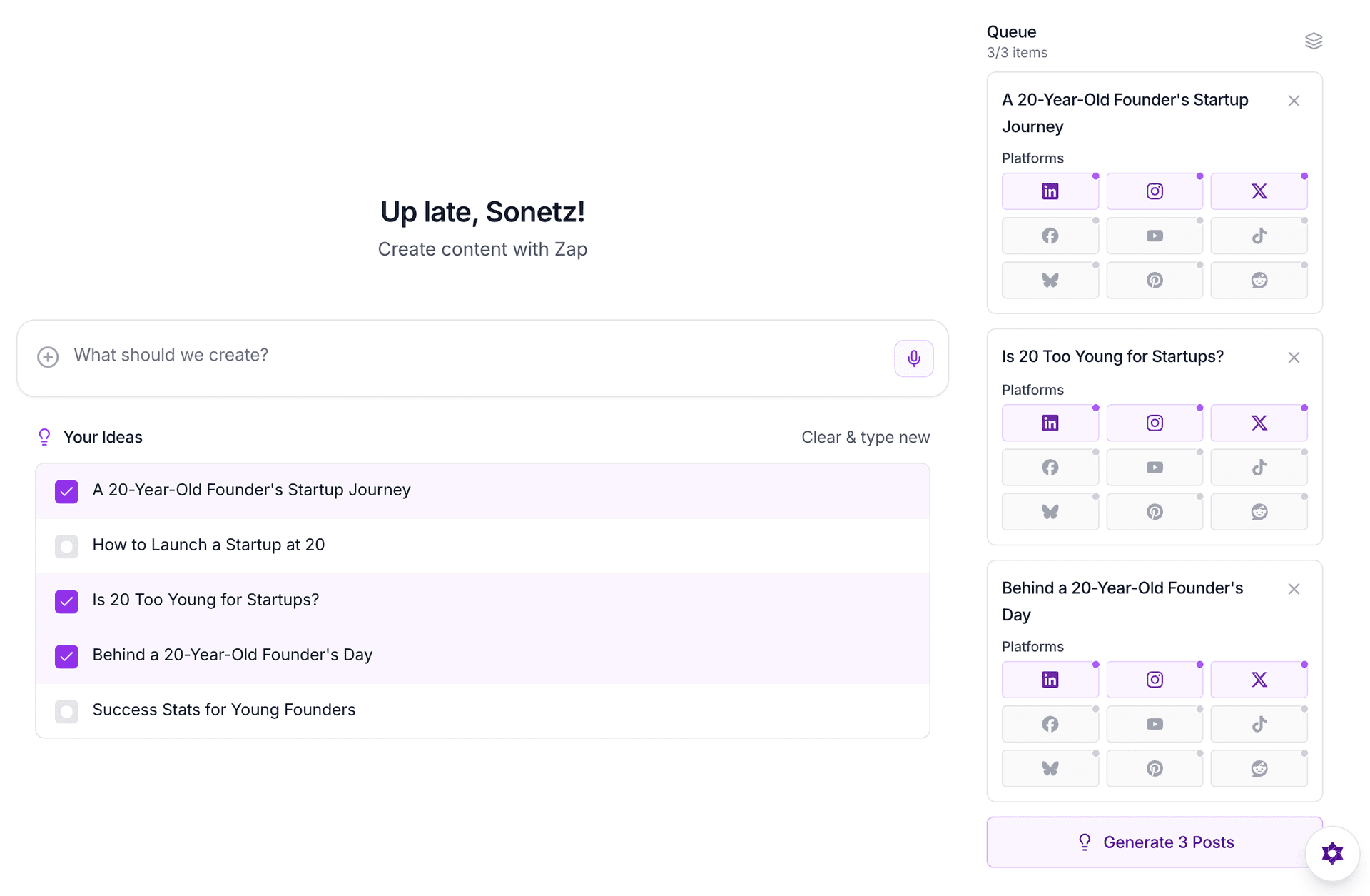 Week 1: The Struggle of Daily Content (and How Sonetz Fixes It)